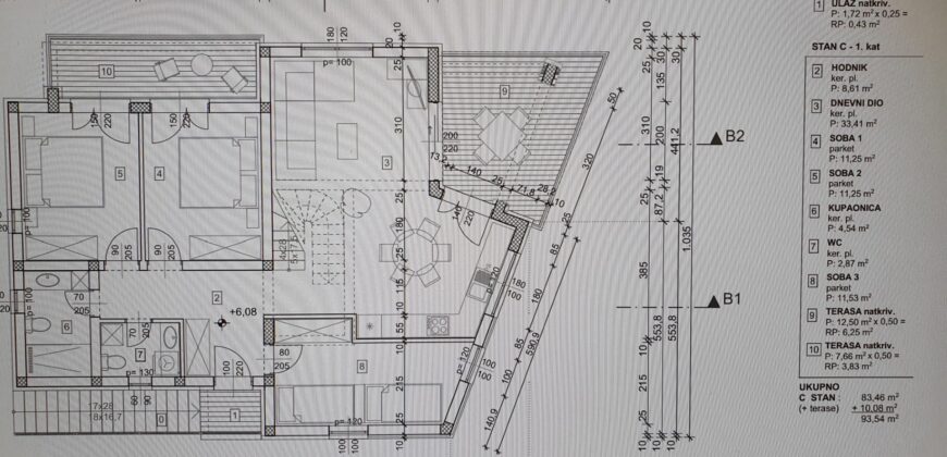 Apartment HA1197-Posedarje